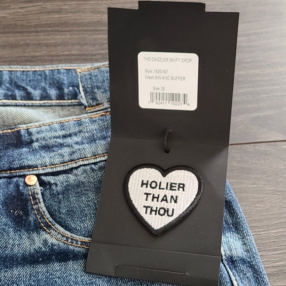 Mother shift dazzler crop size 29 (27, fits small) - Picture 2 of 3